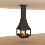Viseći kamin na drva GEOMETRIC