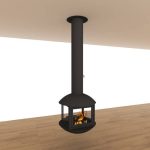 Hanging wood fireplace LANTERN