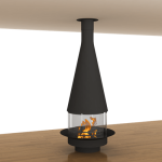 Viseći kamin na drva FUNNEL