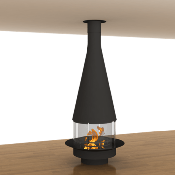 Viseći kamin na drva FUNNEL - Slika 1