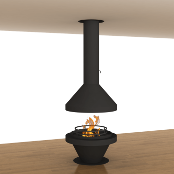 KUPA RENDER Viseći kamin na drva CHALISE - Slika 1