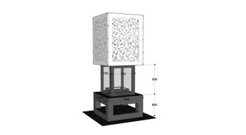 LAZER 100 Hanging wood fireplace LASER - Image 2
