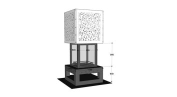 LAZER 110 Hanging wood fireplace LASER - Image 3