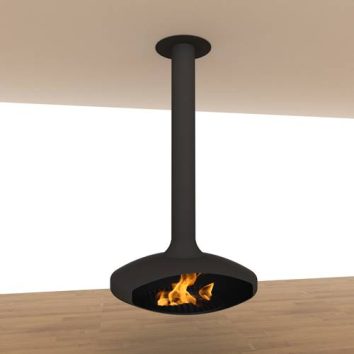 UFO RENDER Hanging wood fireplace UFO - Image 1