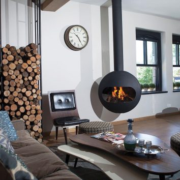 Viseći kamin na drva ELIPSE - Slika 5