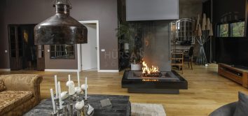 Hanging wood fireplace GLASS CENTRAL - Image 6