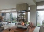 Hanging wood fireplace GLASS CENTRAL - Image 4