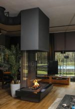 Hanging wood fireplace GLASS CENTRAL - Image 8