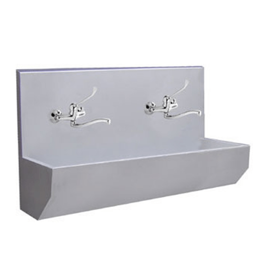 Stainless steel trough with medical taps AUL 03Z.LK