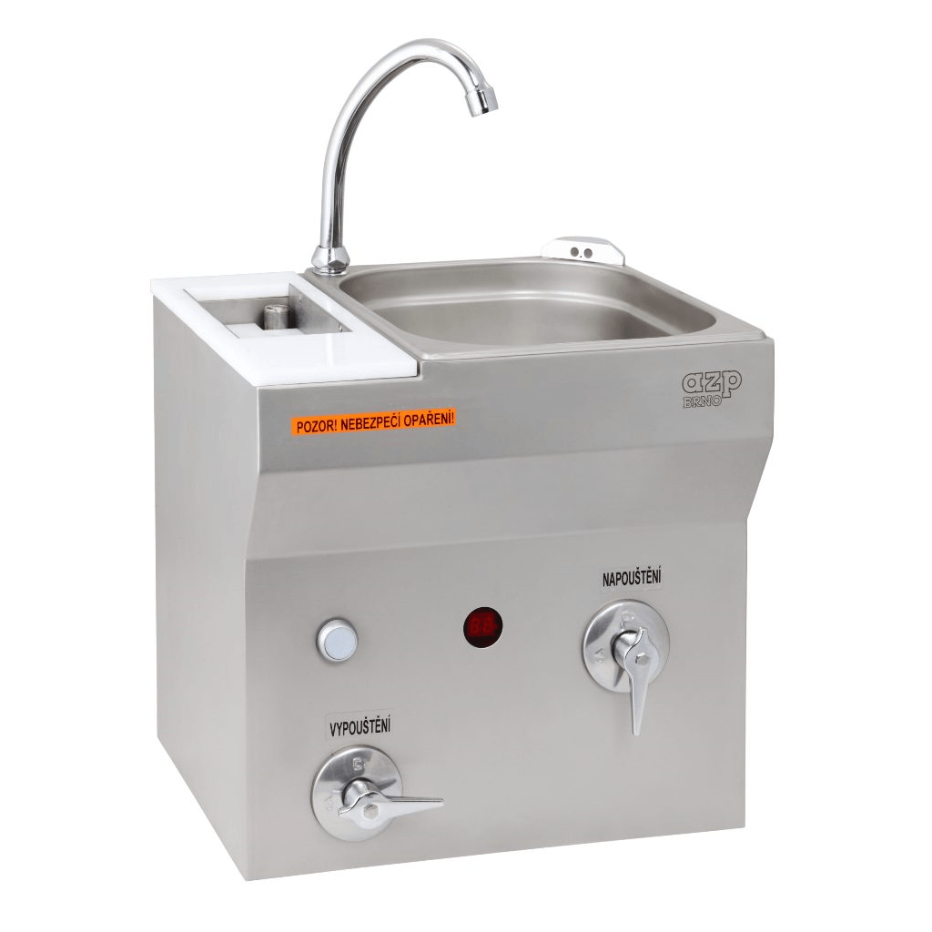 Automatic stainless steel washbasin with a sanitary knife tank AUM 07S