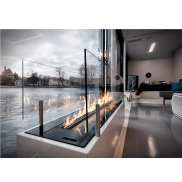 Ethanol and gas fireplaces