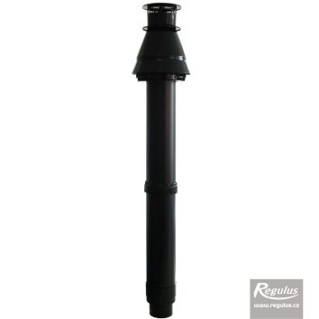 11253_6 Vertical concentric connection for condensing boilers 60/100, black - Image 1
