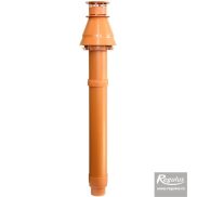 Vertical concentric connection for condensing boilers 60/100, red
