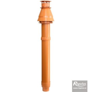 11254_6 Vertical concentric connection for condensing boilers 60/100, red - Image 1