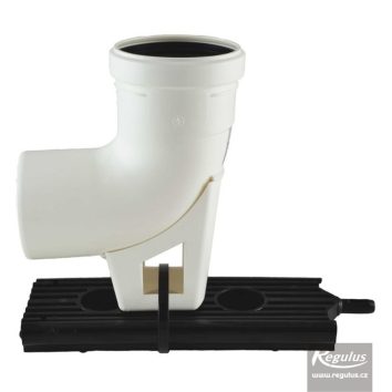 11954_9 (1) Dimovodno koljeno za kondenzacijske bojlere s nosačem 80mm; PP - Slika 1