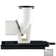 Flue elbow for condensing boilers with bracket 100mm; PP