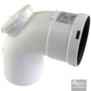 Dimovodno koljeno s revizijom za kondenzacijske bojlere 100/90°; PP