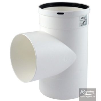 14548_6 Flue T-part  125mm for condensing boilers M-M-F; PP - Image 1