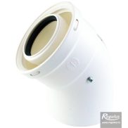 Flue elbow for condensing boilers 60/100 45°; PP/PP