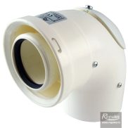 Dimovodno koljeno s mjernim mjestom za kondenzacijske bojlere 80/125 90°; PP/PP