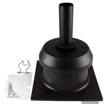16127_2 Flue cap for condensing boilers 60mm with pipe clamp - Image 1