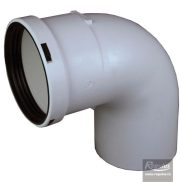 Dimovodno koljeno za kondenzacijske bojlere 100/90°; PP