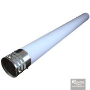 Horizontal flue outlet 80, 1m; PP