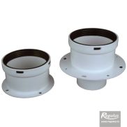 Flange flue adapter for condensing boilers 80mm, inlet / outlet; PP