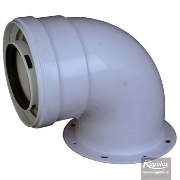 6384_6 Dimovodno koljeno s prirubnicom 60/110 90° - Slika 1