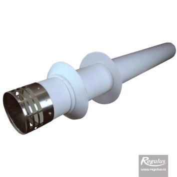 Horizontal flue outlet 100mm for condensing boilers; PP - Image 1