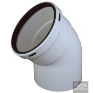 Dimovodno koljeno za kondenzacijske bojlere 60mm 45°; PP