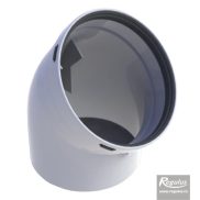 Flue elbow for condensing boilers 125/45°; PP