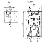 Podpovršinska jedinica za tuširanje SA 1 - Slika 2