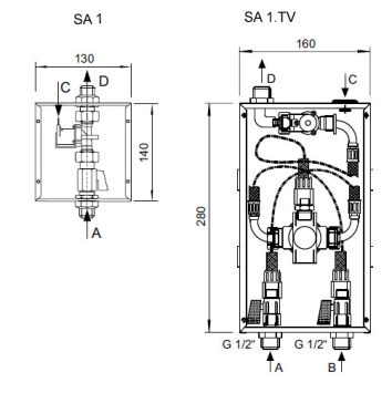 Podpovršinska jedinica za tuširanje SA 1 - Slika 2