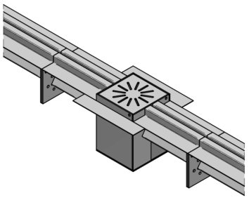 f_1002 Podni kanali od nehrđajućeg čelika s prorezom od 6 mm, spojivi OZ 04 - Slika 1