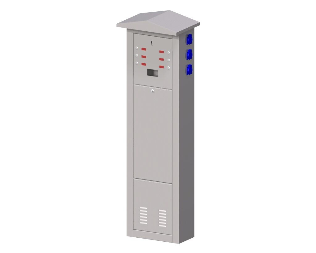 Stainless steel columns for paid electricity and/or water discharge MSE2 P