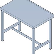 Inox stol s osloncem za noge SD 01