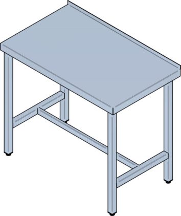 Inox stol s osloncem za noge SD 01 - Slika 1