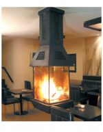 Viseći kamin na drva GLASS COVER