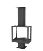 Hanging wood fireplace RECTANGLE