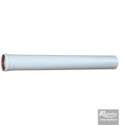 Flue pipe 100mm Al 0,5m 1,5mm thick