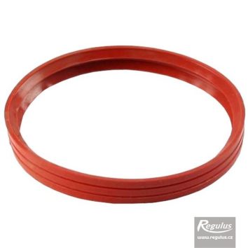 Flue gasket 100mm - 2 notches, red - Image 1