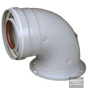Elbow 90° - wide flange, test points
