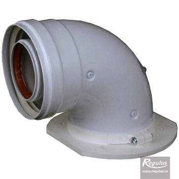 Elbow 90° - wide rotating plastic flange, test points - Image 1