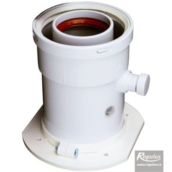 Adapter - rotating plastic flange, condensate trap, test points - Image 1