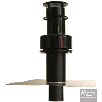 REG 80-125mm vertical terminal with chimney plate Vertical concentric terminal with chimney plate 80/125mm - Image 1