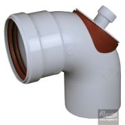 Flue elbow with inspection door 90° 80mm