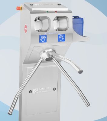 sa-ey-full-3 Freestanding through ramp with hand disinfection device SA-EY - Image 1