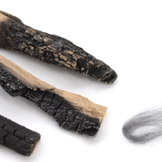 Set keramičkog drva i svjetlećih vlakana