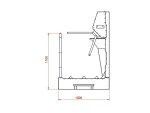 Kompaktna samostojeća higijenska barijera CMH202 - Slika 2